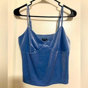 Suade Blue crop top